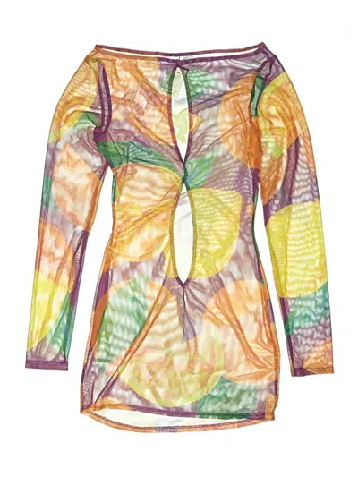 Pre-owned Fashion Nova Swimsuit Cover Up In Yellow
