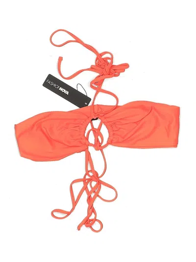 Fashion Nova Swimsuit Top Orange Swimwear
