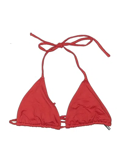 Pre-owned Fashion Nova Swimsuit Top Red Swimwear
