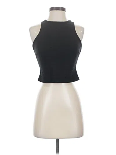 Pre-owned Fashion Nova Tank Top Black Halter Neckline Tops