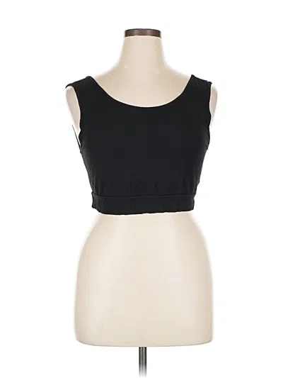 Pre-owned Fashion Nova Tank Top Black Strapless Neckline Tops