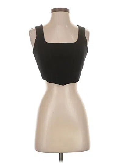 Pre-owned Fashion Nova Tank Top Black Strapless Neckline Tops