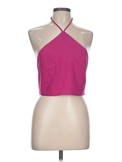 Fashion Nova Tank Top Pink Halter Neckline Tops