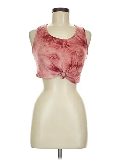 Pre-owned Fashion Nova Tank Top Red Halter Neckline Tops