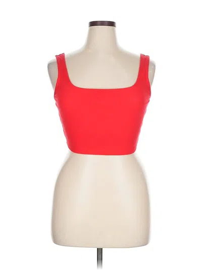 Pre-owned Fashion Nova Tank Top Red Square Neckline Tops