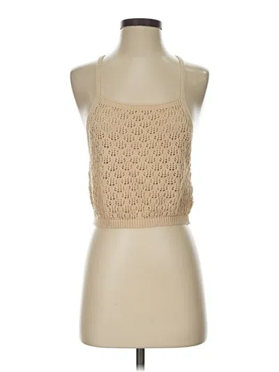 Fashion Nova Tank Top Tan Halter Neckline Tops In Neutral