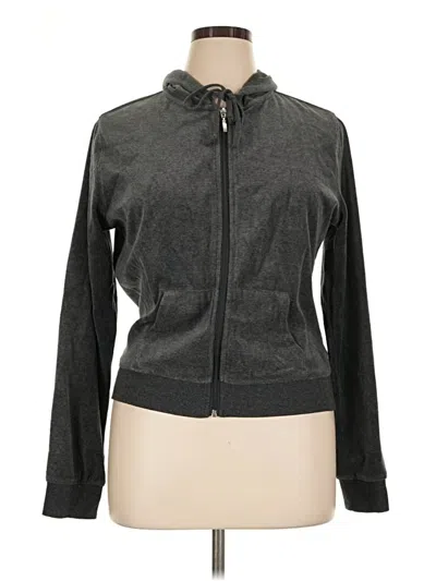 Pre-owned Fashion Nova Track Jacket In Gray