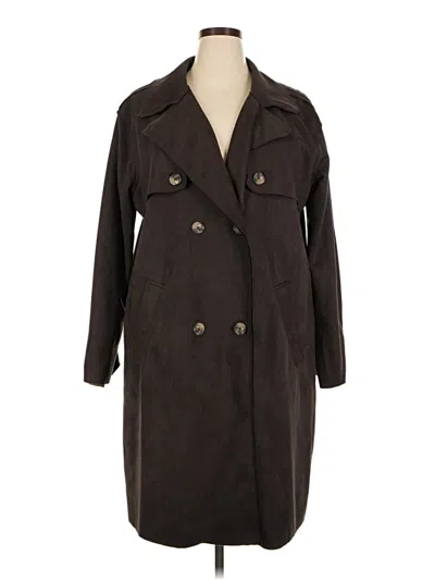 Pre-owned Fashion Nova Trenchcoat In Brown