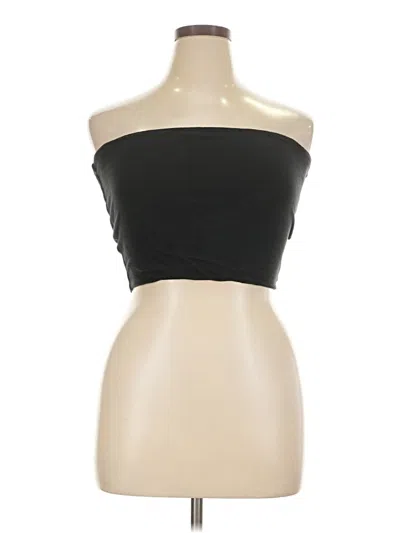 Pre-owned Fashion Nova Tube Top Black Strapless Neckline Tops
