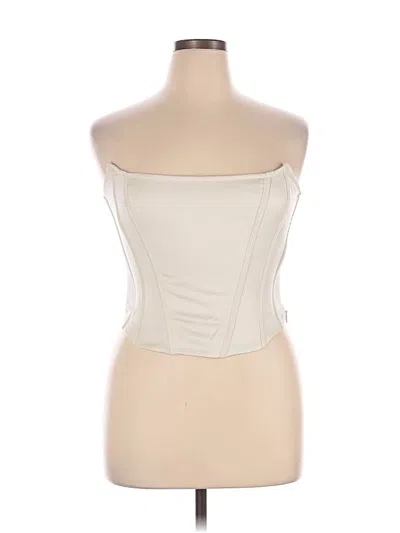 Fashion Nova Tube Top Ivory Strapless Neckline Tops
