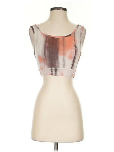 Pre-owned Fashion Nova Tube Top Orange Strapless Neckline Tops