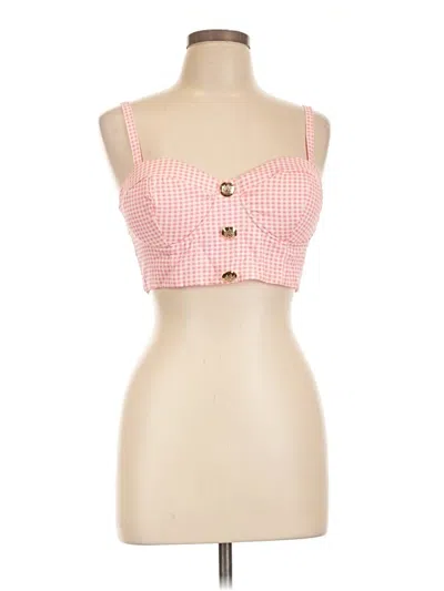 Fashion Nova Tube Top Pink Strapless Neckline Tops