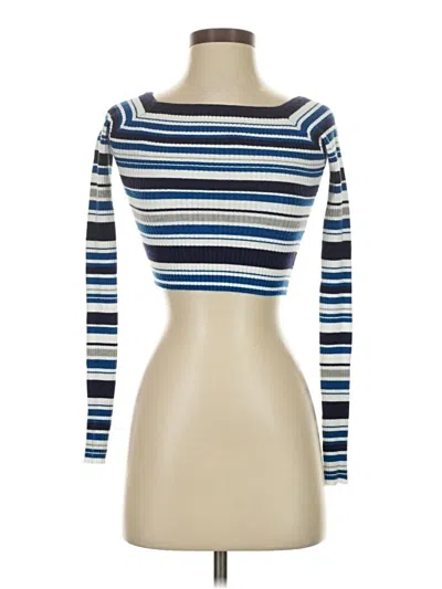 Pre-owned Fashion Nova Turtleneck Sweater In Blue