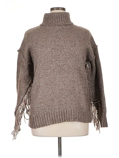 Pre-owned Fashion Nova Turtleneck Sweater In Brown