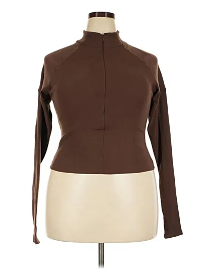 Pre-owned Fashion Nova Turtleneck Sweater In Brown