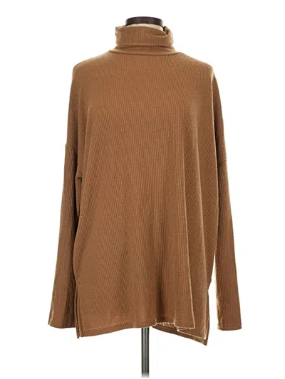 Pre-owned Fashion Nova Turtleneck Sweater In Brown