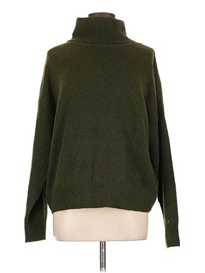 Pre-owned Fashion Nova Turtleneck Sweater In Green