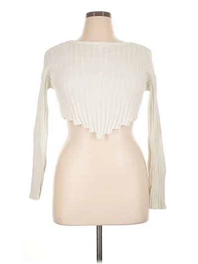 Pre-owned Fashion Nova Turtleneck Sweater In Ivory