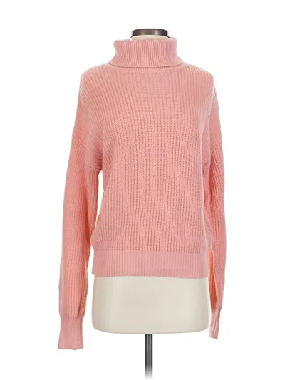 Pre-owned Fashion Nova Turtleneck Sweater In Pink