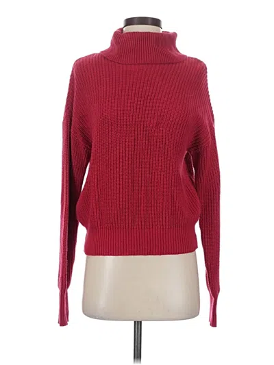 Pre-owned Fashion Nova Turtleneck Sweater In Red