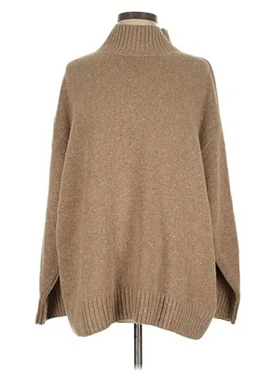 Pre-owned Fashion Nova Turtleneck Sweater In Tan