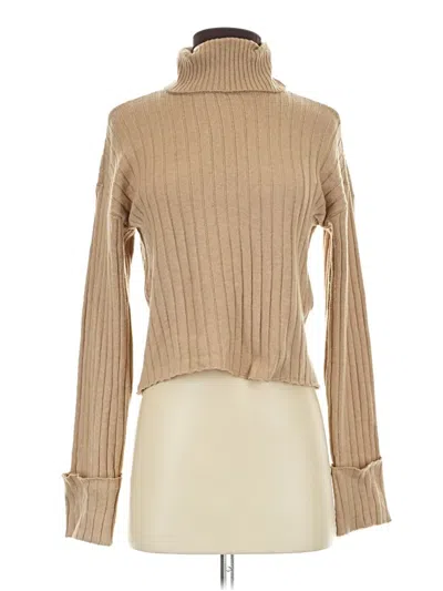 Pre-owned Fashion Nova Turtleneck Sweater In Tan