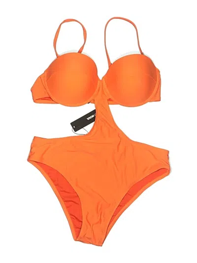 Fashion Nova Two Piece Swimsuit In Orange