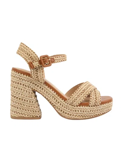 Fashion Nova Women's Chunky Heel In Raffia