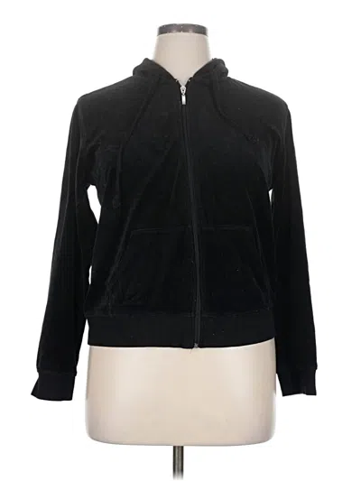 Pre-owned Fashion Nova Zip Up Hoodie In Black