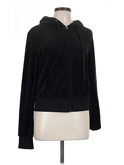 Pre-owned Fashion Nova Zip Up Hoodie In Black