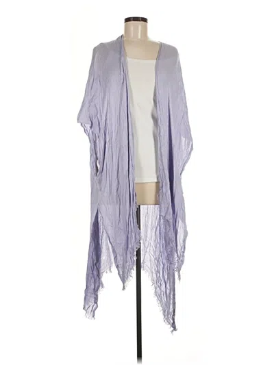Pre-owned Fashion Poncho In Purple