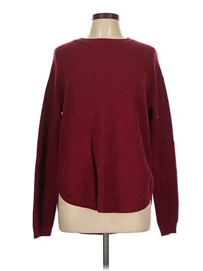 Pre-owned Fashion Pullover Sweater In Burgundy