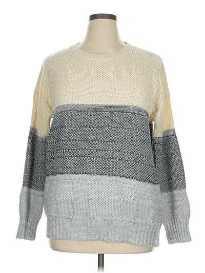 Pre-owned Fashion Pullover Sweater In Gray