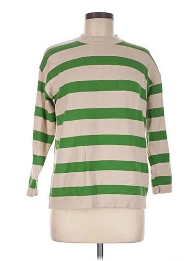 Pre-owned Fashion Pullover Sweater In Green