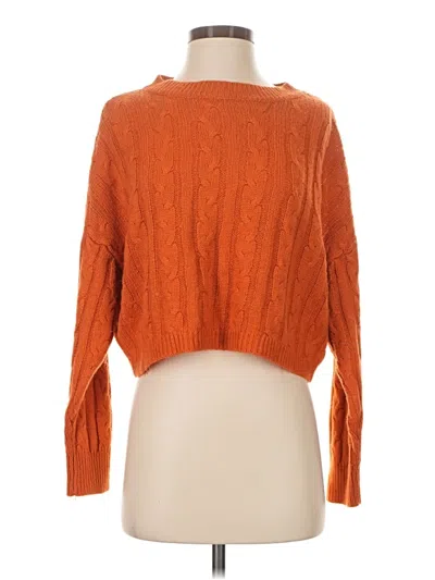 Pre-owned Fashion Pullover Sweater In Orange