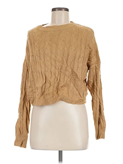 Pre-owned Fashion Pullover Sweater In Tan