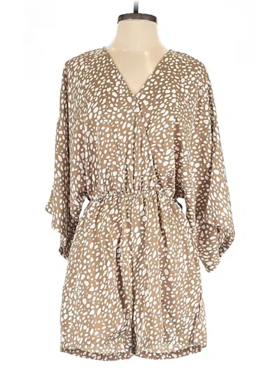 Pre-owned Fashion Romper In Brown