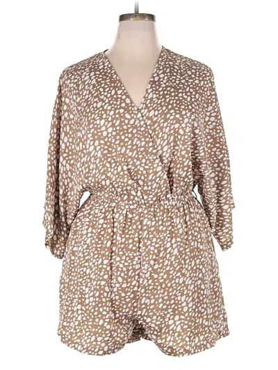 Fashion Romper In Brown