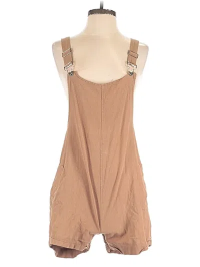 Pre-owned Fashion Romper In Tan