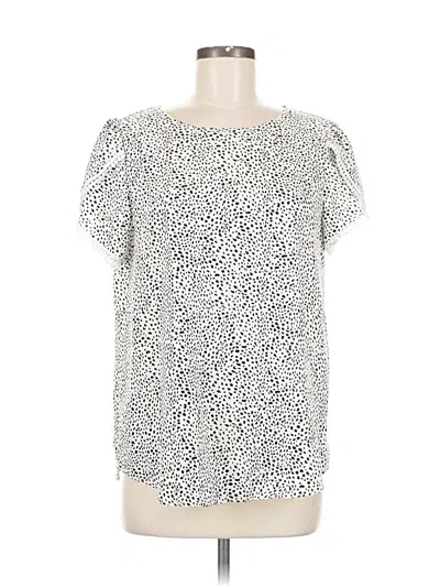 Pre-owned Fashion Short Sleeve Blouse In Silver
