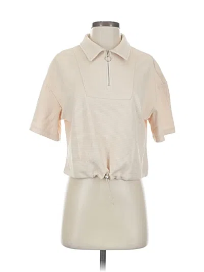 Pre-owned Fashion Short Sleeve Blouse In White