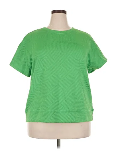 Pre-owned Fashion Short Sleeve T-shirt In Green