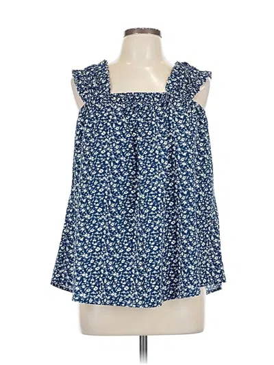 Pre-owned Fashion Sleeveless Blouse In Blue