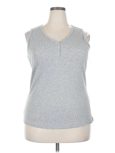 Pre-owned Fashion Sleeveless T-shirt In Gray