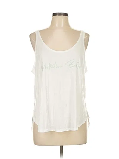 Pre-owned Fashion Sleeveless T-shirt In White