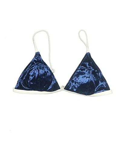 Pre-owned Fashion Swimsuit Top Blue Swimwear