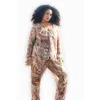 Fashion-szn Curve Curve Wide Leg Resort Trouser In Multi