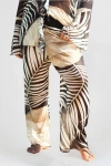 Fashion-szn Curve Print Wide Leg Resort Pants In Neutral
