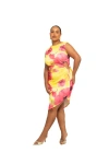 Fashion-szn Curve Sleeveless Floral Print Midi Dress