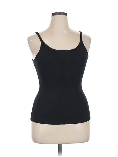 Pre-owned Fashion Tank Top Black Strapless Neckline Tops